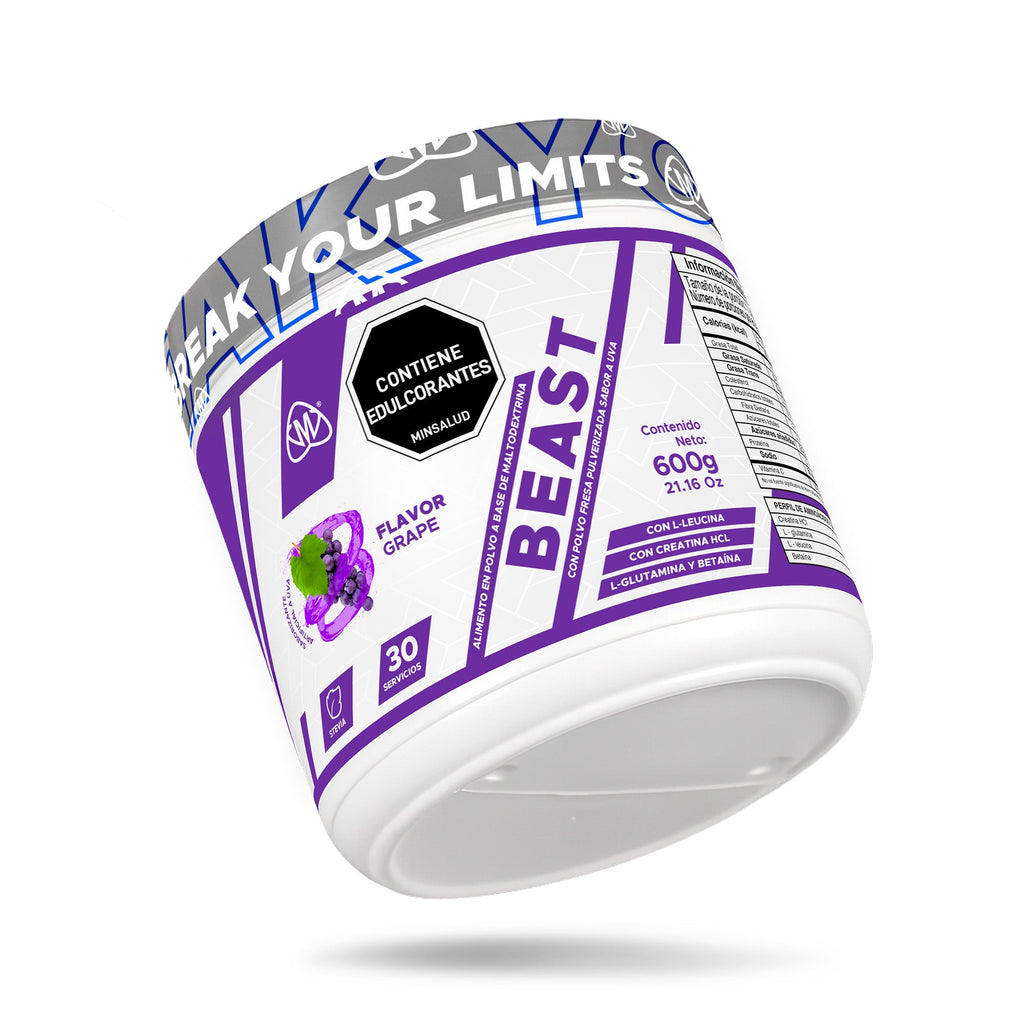 BEAST HCL IMN 600g - pre-entreno con cafeína y beta-alanina - IMN Nutrition - vista 2
