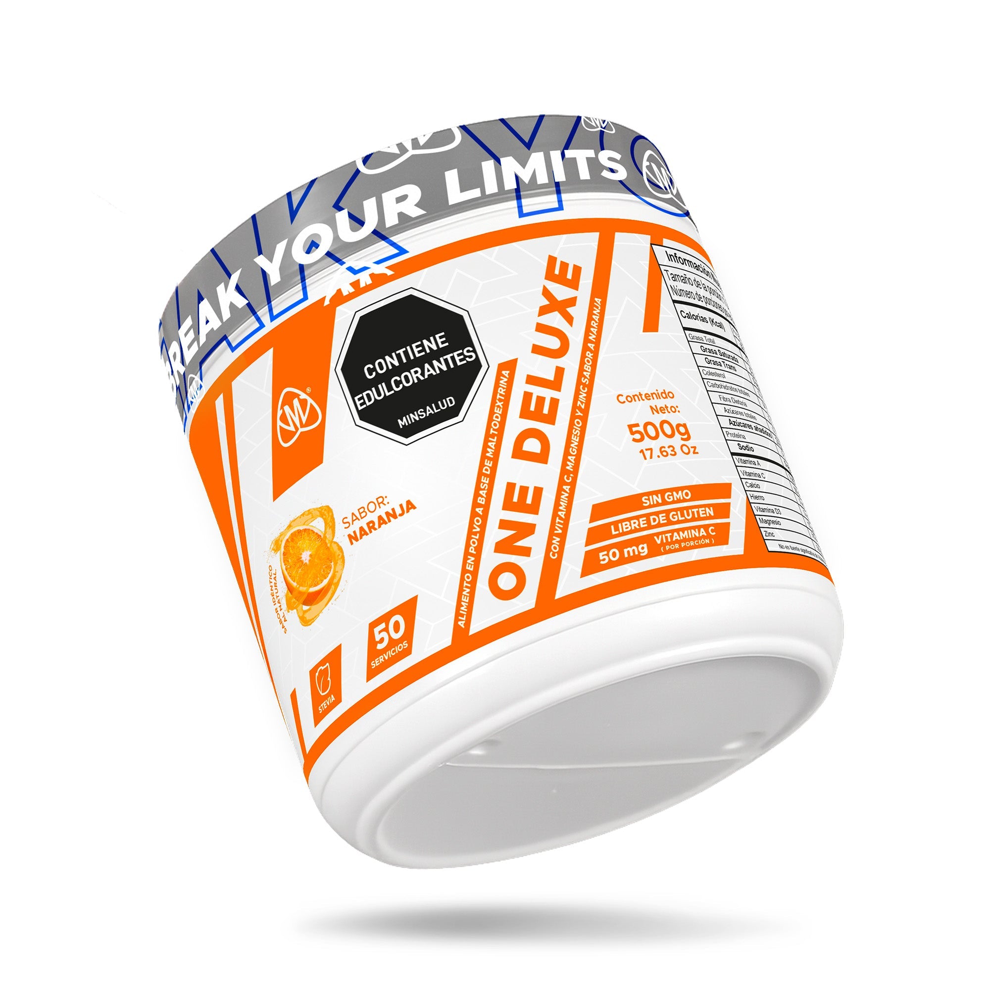 One Deluxe IMN 500g sabor frutos tropicales - pre-entreno con cafeína - vista 4