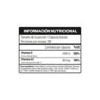 Vitamina D y K2 IMN - 120 cápsulas - Suplemento dietario INVIMA - vista 4