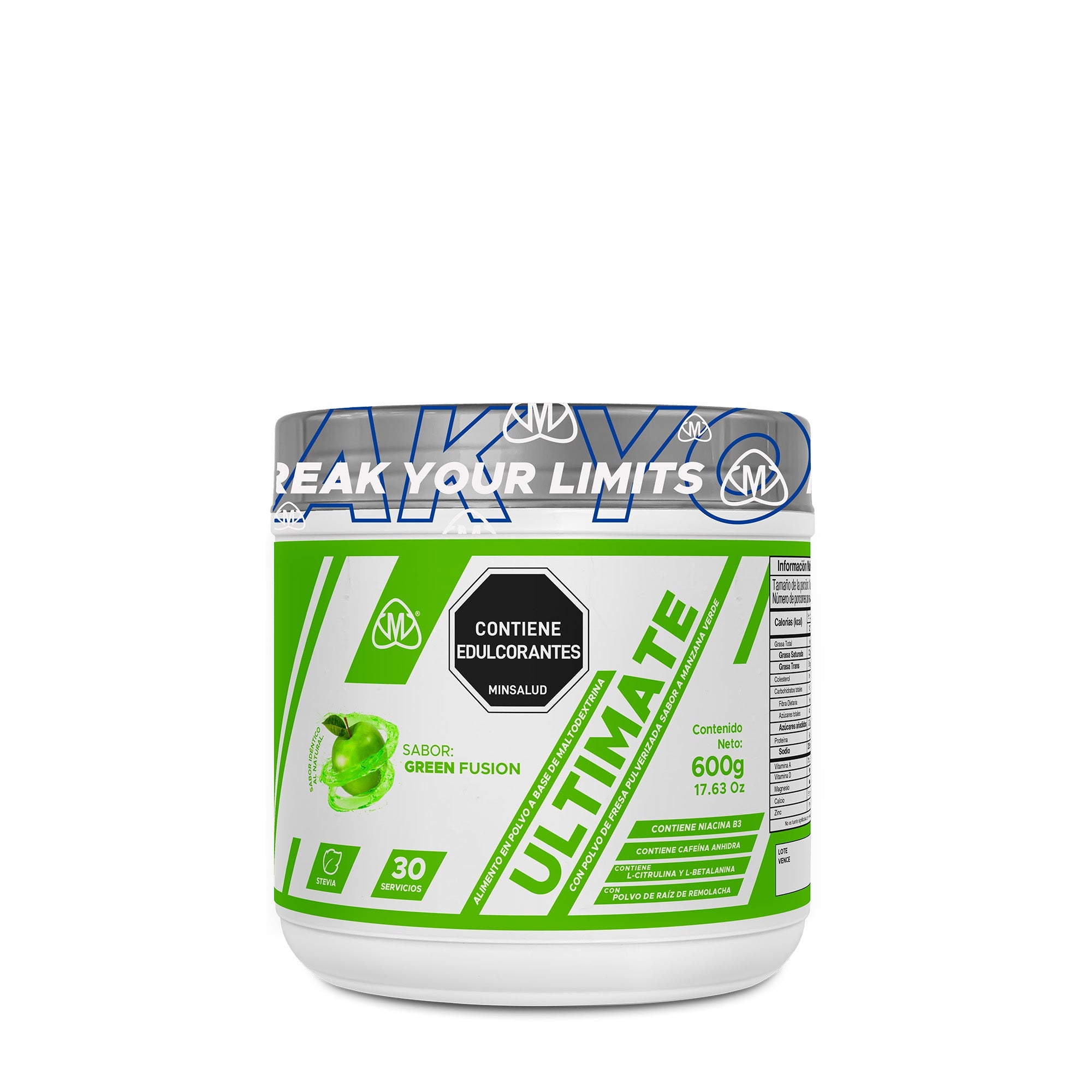 Ultimate IMN 600g - bebida energizante con cafeína y beta-alanina - vista 1