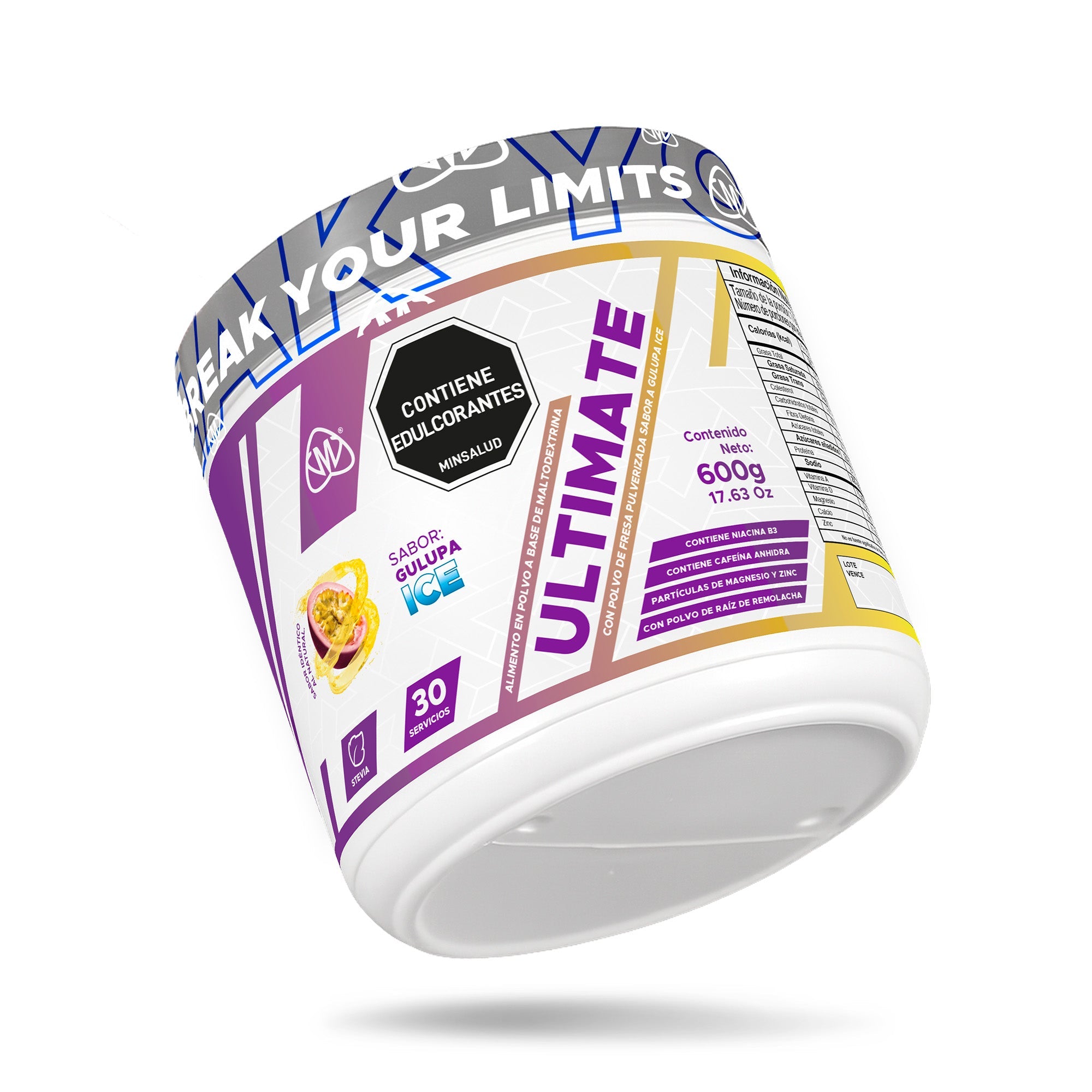 Ultimate IMN 600g - bebida energizante con cafeína y beta-alanina - vista 7