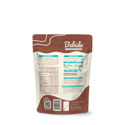 Bebida achocolatada premium con cacao al 100%