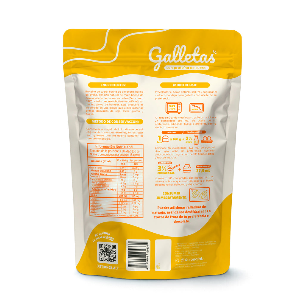 MEZCLA PARA GALLETAS PROTEICAS – VAINILLA