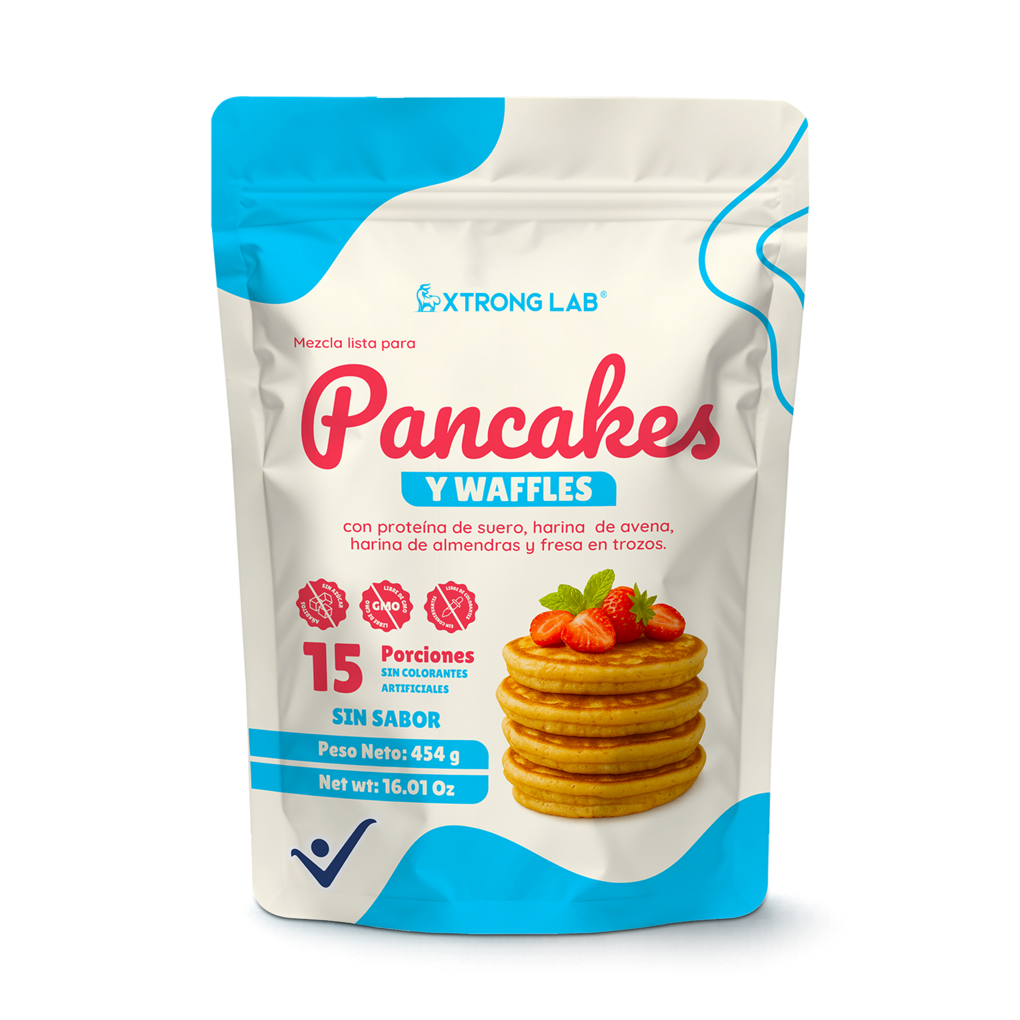 Pancakes y waffles proteicos XTRONG LAB