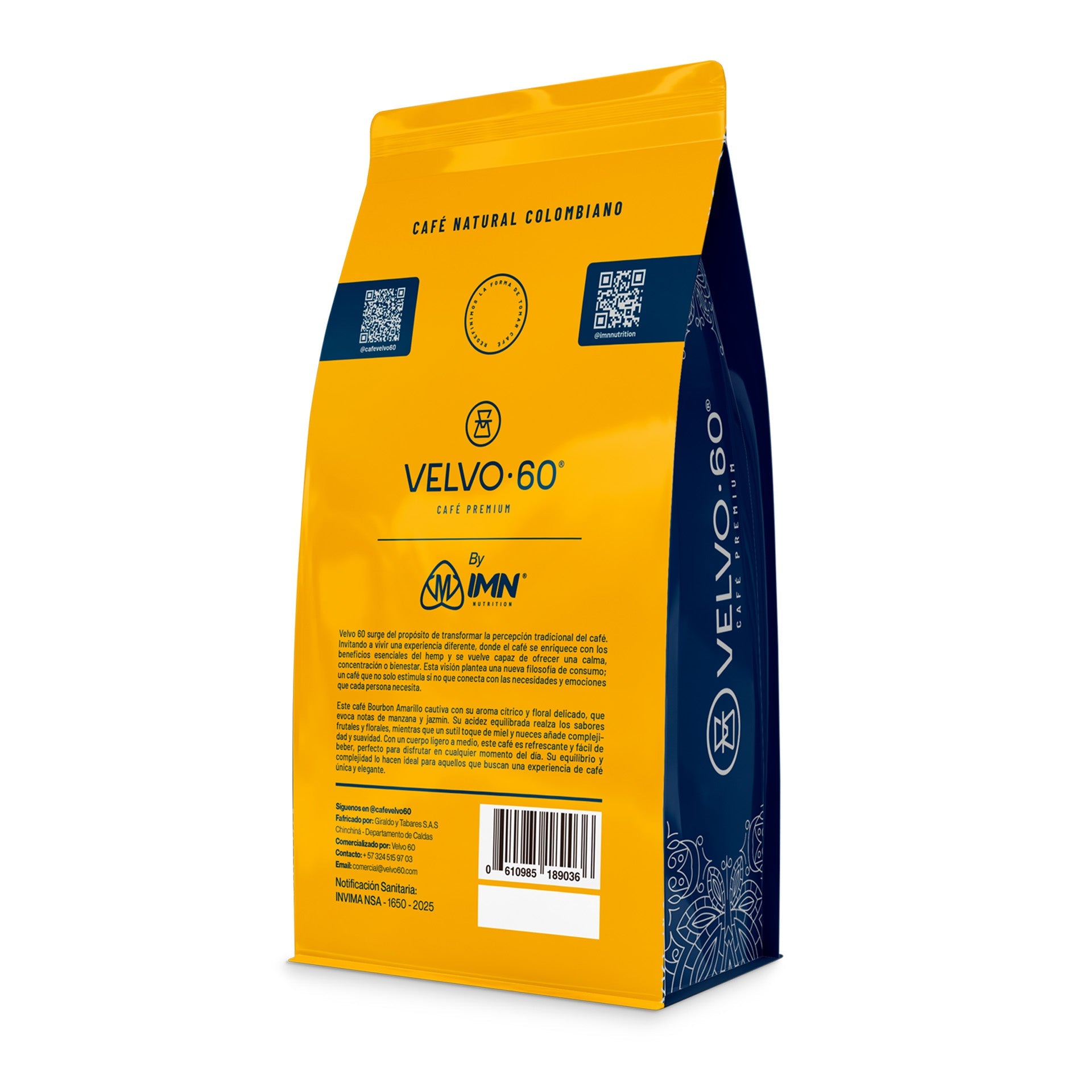 Café Bourbon Velvo·60 - reverso