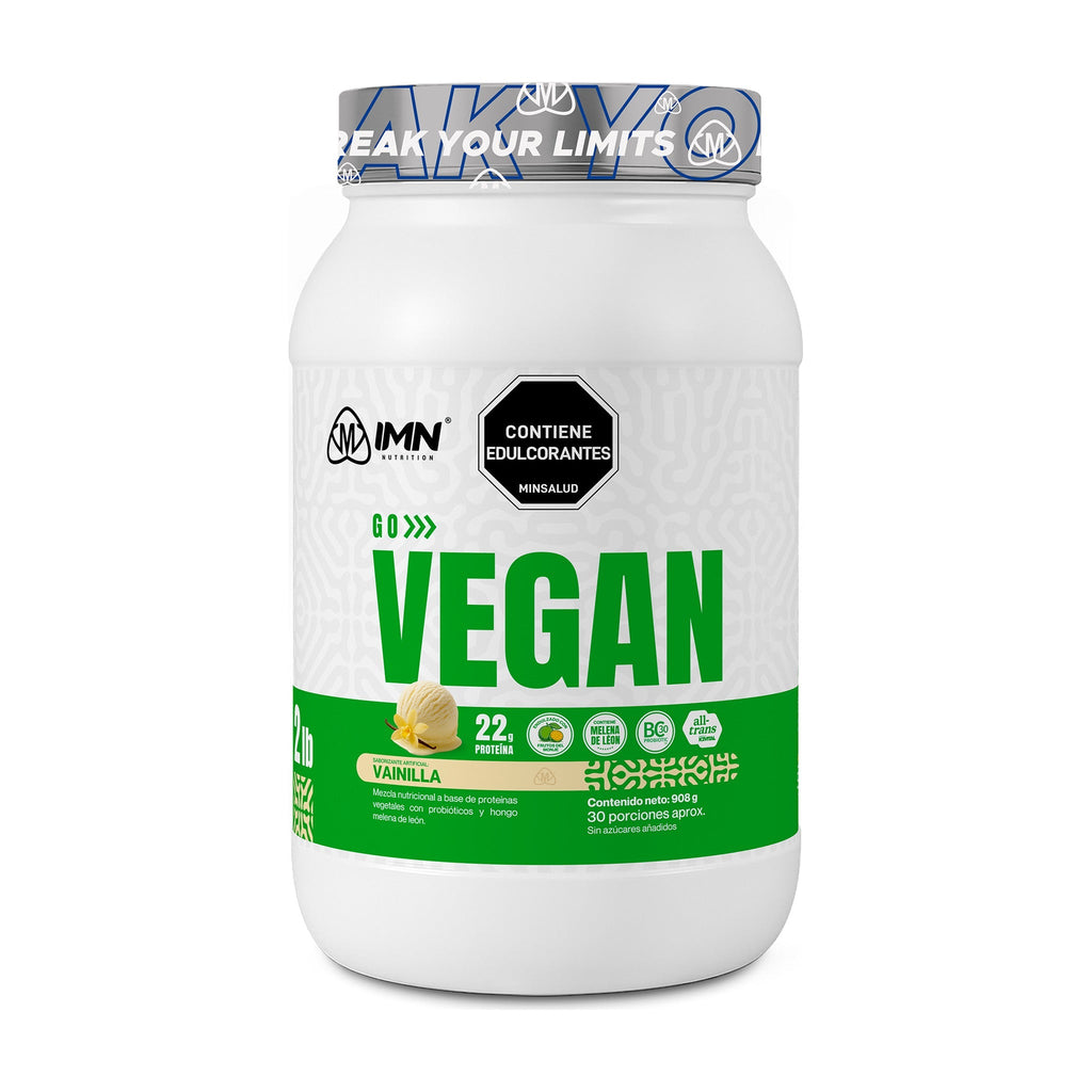 Go Vegan Protein IMN 2Lb - proteína vegetal sin lactosa - IMN Nutrition - vista 1
