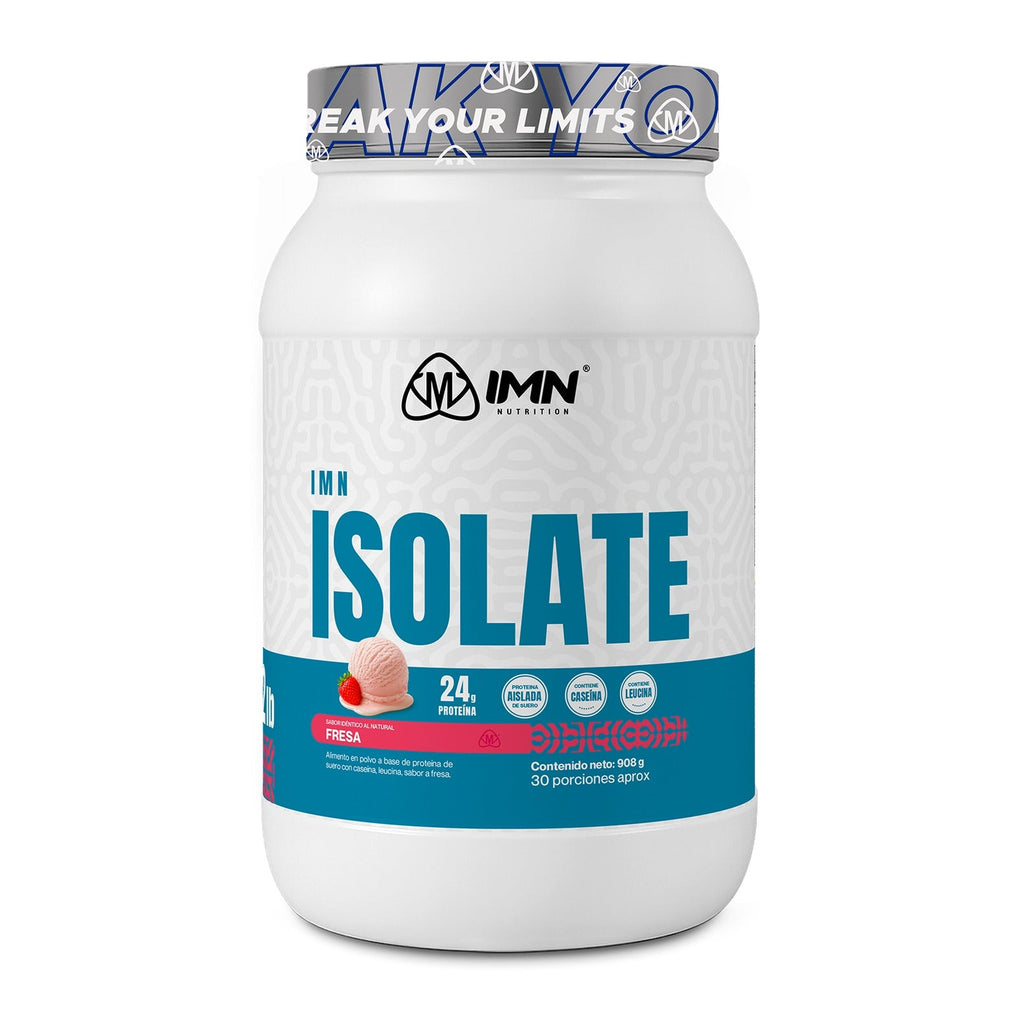 IMN Isolate 2 Lb - proteína aislada de suero 90% - IMN Nutrition Colombia - sabor Fresa