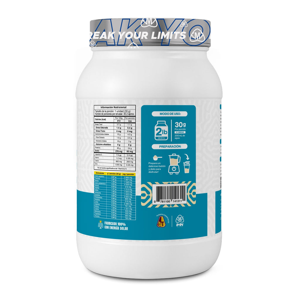 IMN Isolate 2 Lb - proteína aislada de suero 90% - IMN Nutrition Colombia - tabla nutricional