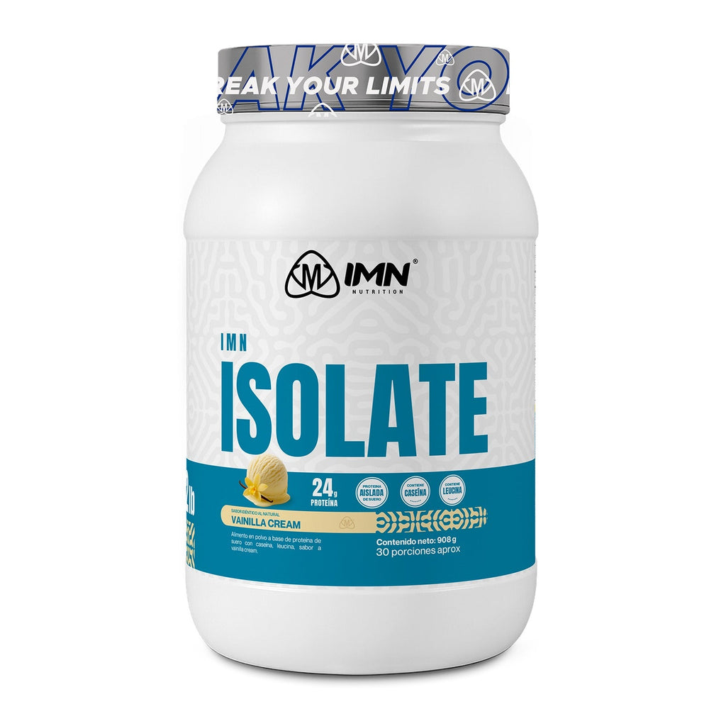 IMN Isolate 2 Lb - proteína aislada de suero 90% - IMN Nutrition Colombia - sabor Vainilla Cream