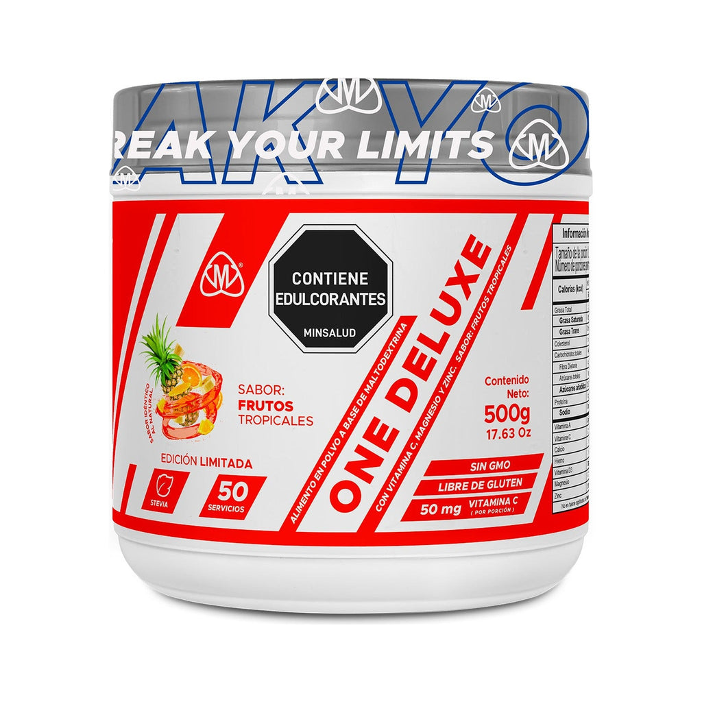 One Deluxe IMN 500g sabor frutos tropicales - pre-entreno con cafeína - vista 1
