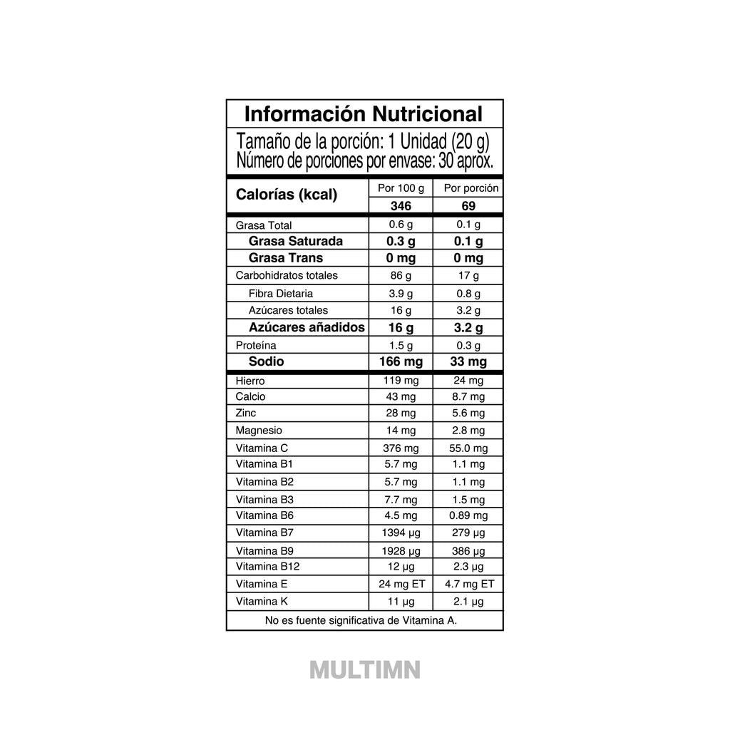 Multimn IMN 600g - multivitamínico con vitaminas y minerales - IMN Nutrition - vista 3