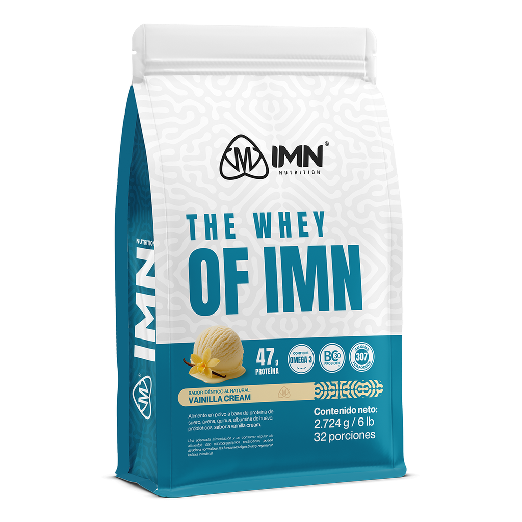 The Whey of IMN 6lb Vanilla Cream · 47g proteína · 32 porciones