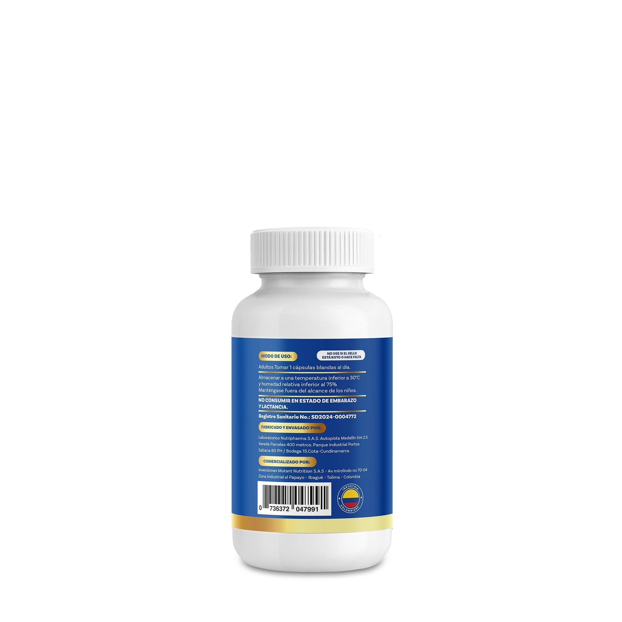 Vitamina D y K2 IMN - 120 cápsulas - Suplemento dietario INVIMA - vista 3