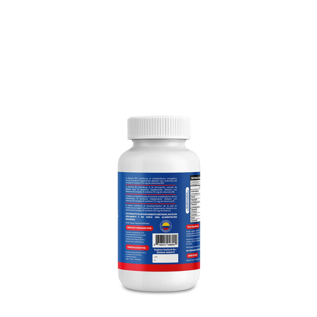 Vitaminas Complejo B IMN - 120 cápsulas - Suplemento dietario INVIMA - vista 3